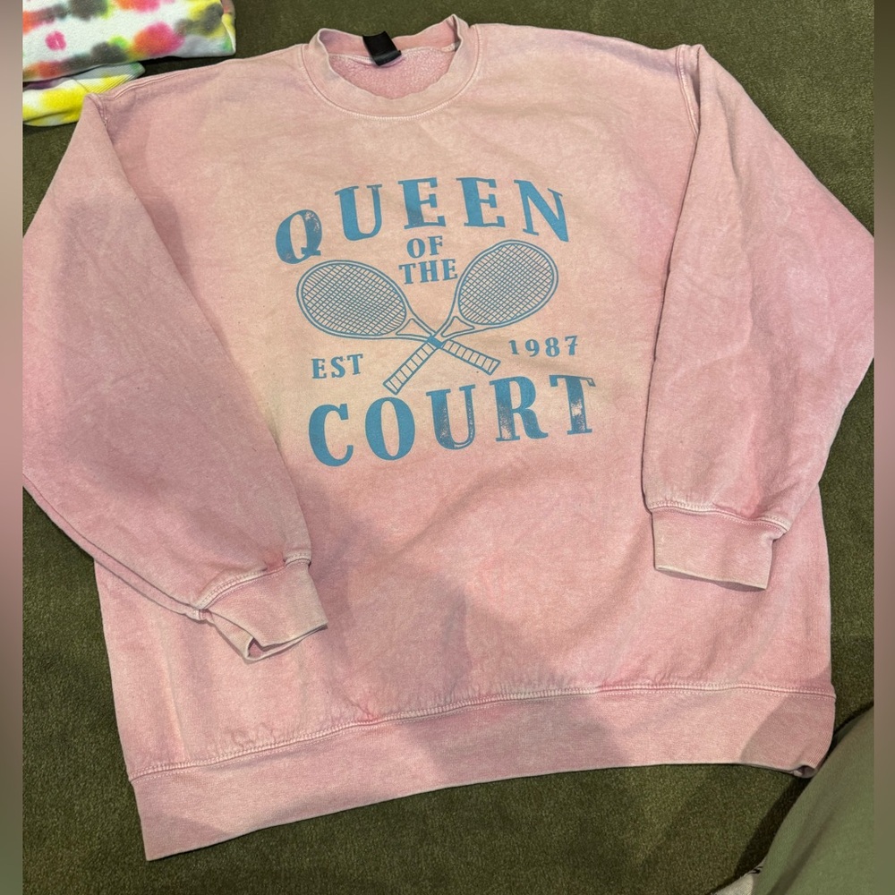 Sweet Claire Pink Crew Neck Sweater